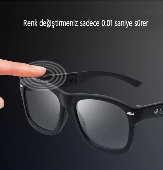 Smart Güneş Gözlüğü  7 Kademe Karartma Özellikli